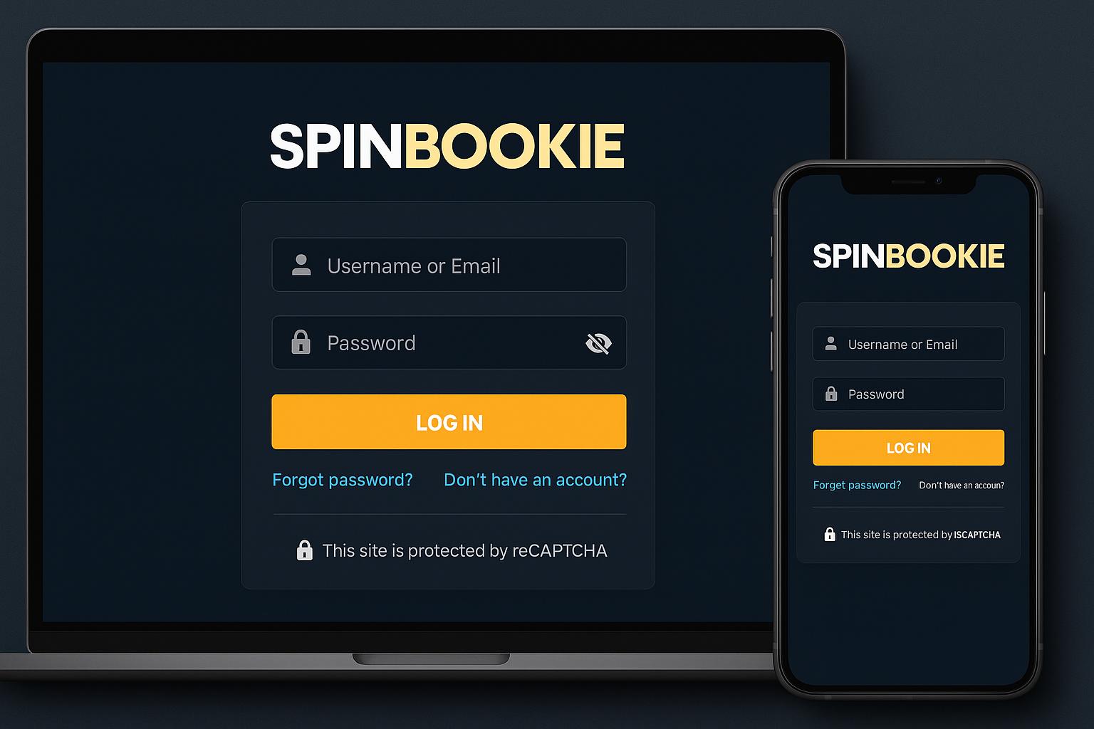 Login no Cassino SPINBOOKIE