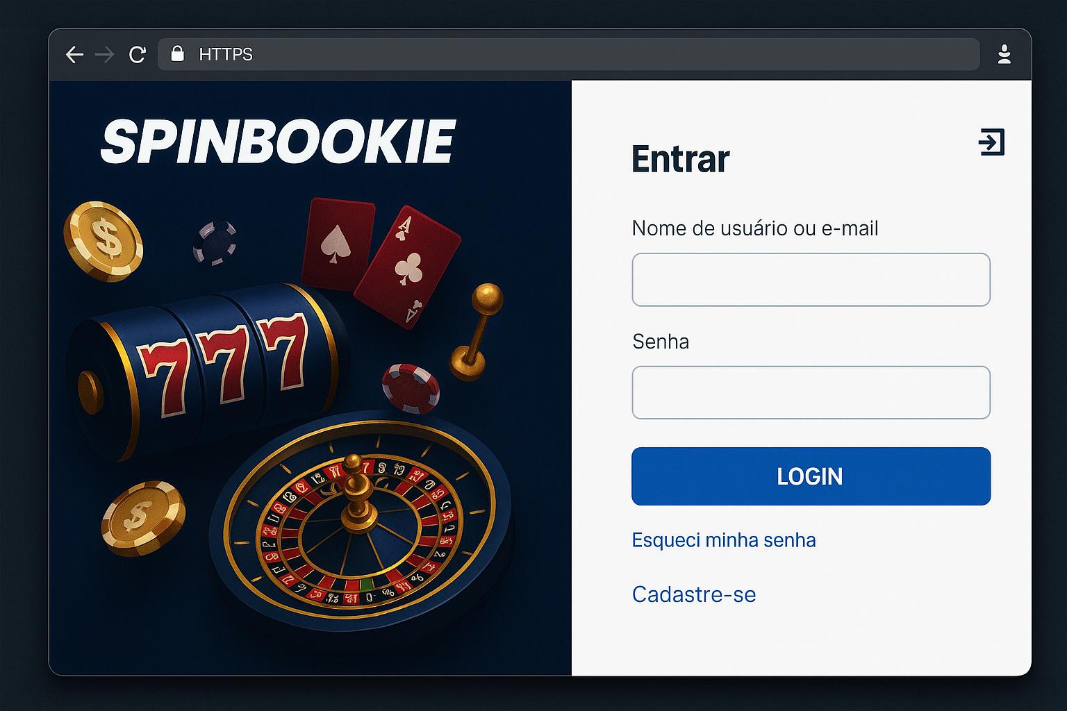 Registro na SPINBOOKIE Garante Acesso a uma Vasta Seleção de jogo